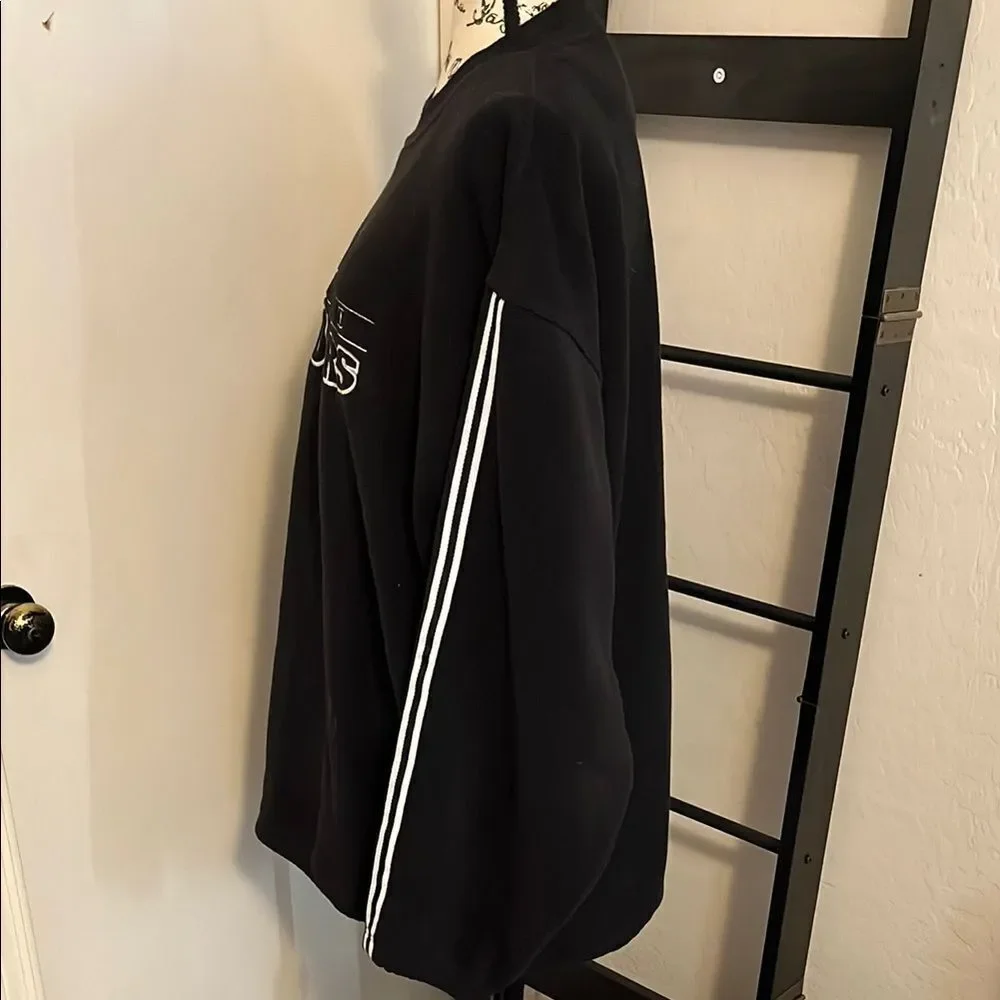 Oakland Raiders Football Black Graphic Casual Pullover Sweatshirt